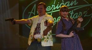 Joel Murray and Tara Lynne Barr star in Bobcat Goldthwait's GOD BLESS AMERICA.