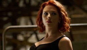 Scarlett Johansson as Black Widow in THE AVENGERS.