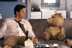 Mark Wahlberg and a foul-mouthed teddy bear star in Seth MacFarlane's "Ted," which is fast becoming one of the summer's best box office successes.