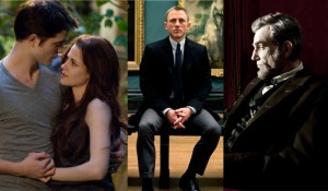 "Twilight," "Skyfall," and "Lincoln" were the big box office victors over the Thanksgiving "five-day weekend"