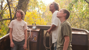 Tye Sheridan, Matthew McConaughey, and Jacob Lofland star in Jeff Nichols' "Mud," here reviewed by Danny Baldwin.