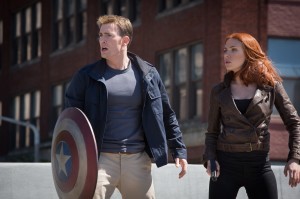 Chris Evans and Scarlett Johansson star in "Captain America: The Winter Soldier," here reviewed by film critic JJ Perkins.