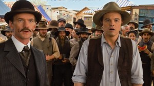 Neil Patrick Harris and Seth MacFarlane star in "A Million Ways to Die in the West," here reviewed by Danny Baldwin.