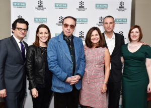 Peter Bogdanovich with the TCM team before the screening of "The Last Picture Show."