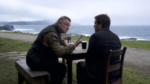 Brendan Gleeson and Colin Farrell star in "The Banshees of Inisherin"