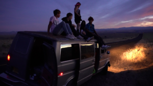 The road trip movie “Gasoline Rainbow” follows five teenagers searching for “a place for us, a place for weirdos.”